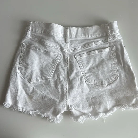 White Denim Ripped Jean Shorts from LOFT size 2 - Picture 4 of 7